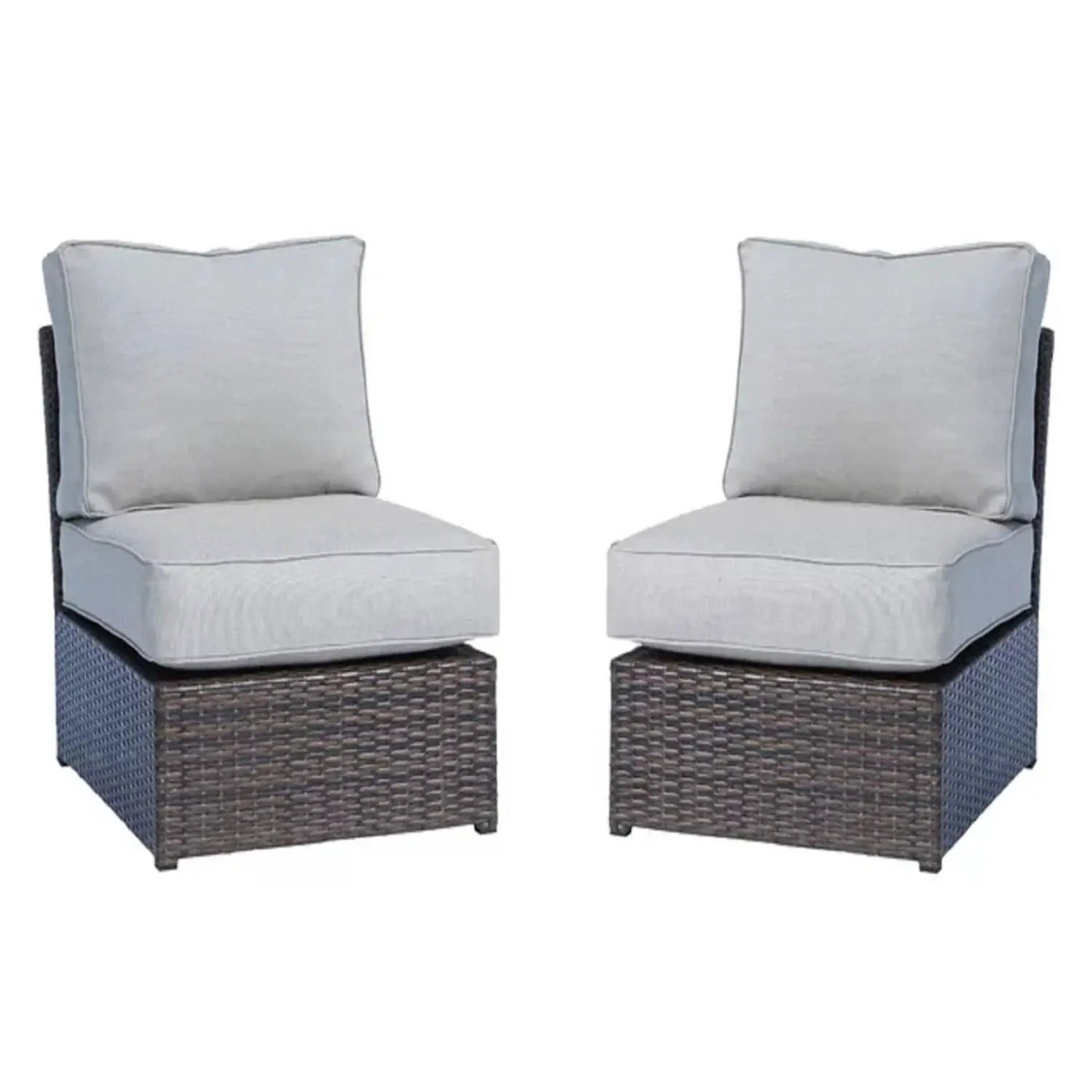 Modern Wicker Outdoor Seating Set With Cushions by HouseOfZazla