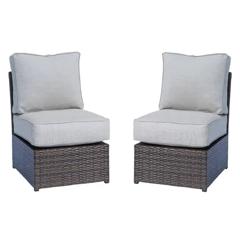 Modern Wicker Outdoor Seating Set With Cushions by Unique Piece Furniture