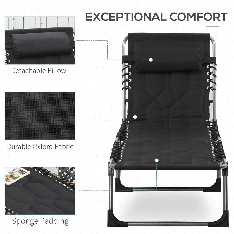 Outsunny Padded Folding Chaise Lounge Chair by HouseOfZazla