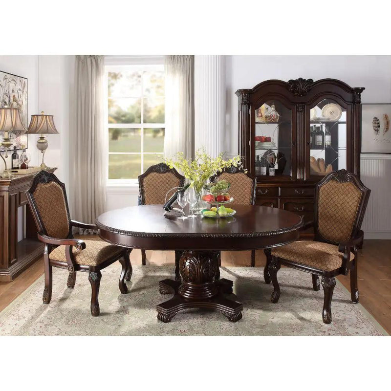 Chateau De Ville - Side Chair (Set of 2) - Fabric & Espresso by Unique Piece Furniture