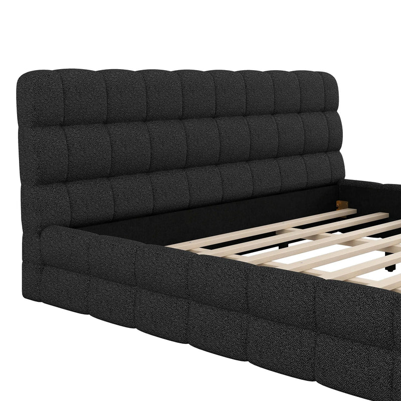 Upholstered Platform Bed With Headboard by Unique Piece Furniture