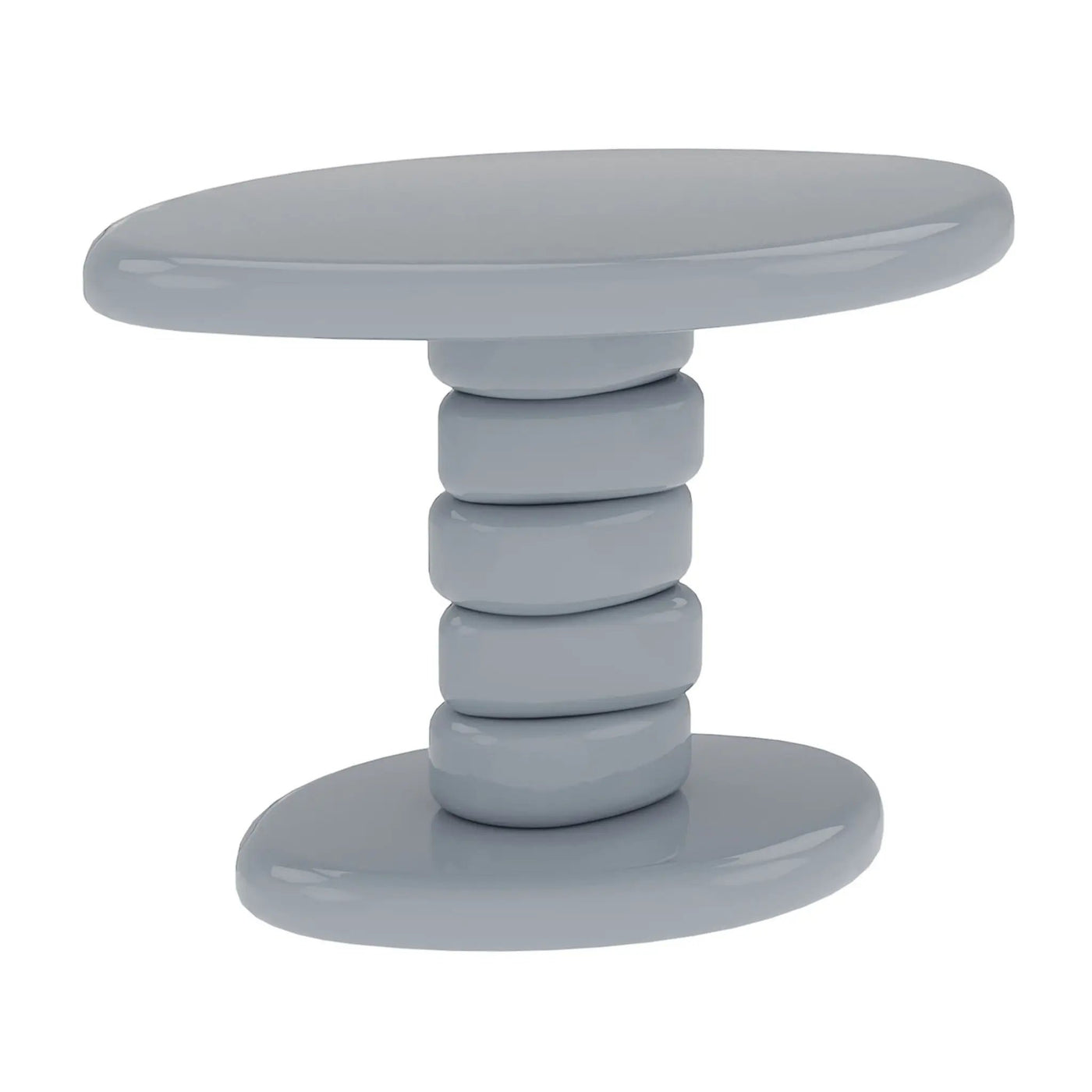 Stacked Cobblestone End Table by HouseOfZazla