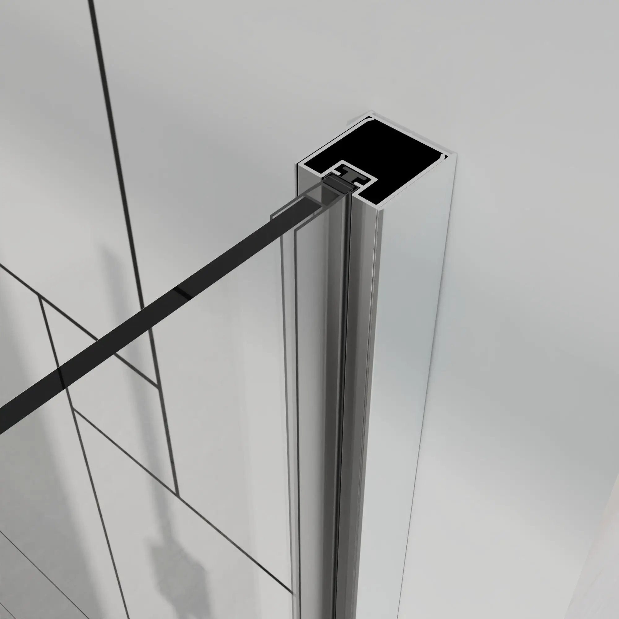 Bifold Frameless Shower Door With Tempered Clear Glass by HouseOfZazla