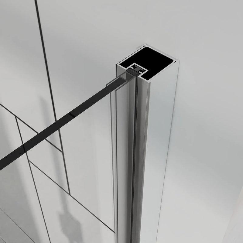 Bifold Frameless Shower Door With Tempered Clear Glass by HouseOfZazla