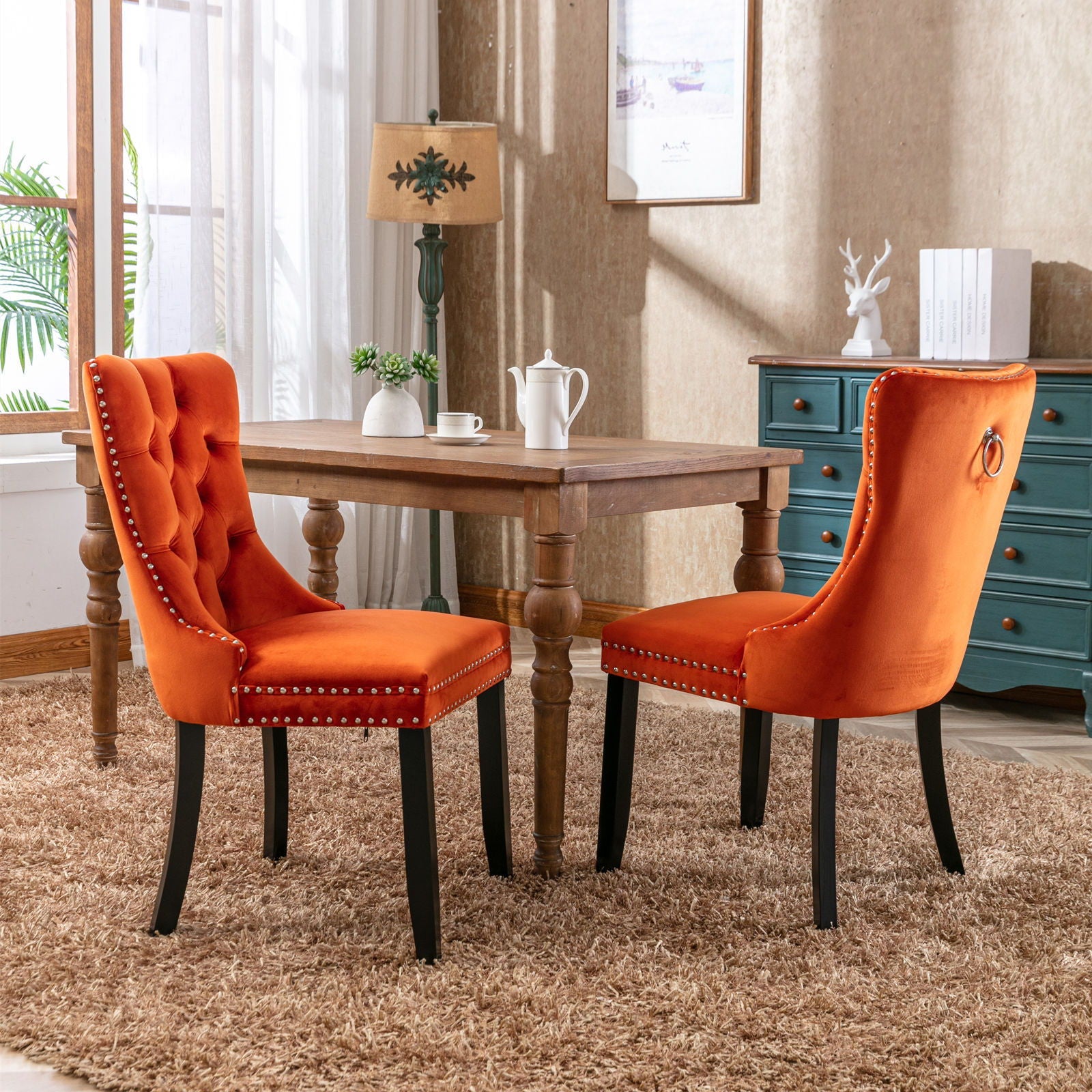 Nikki - High-End Tufted Dining Chair (Set of 2) by HouseOfZazla