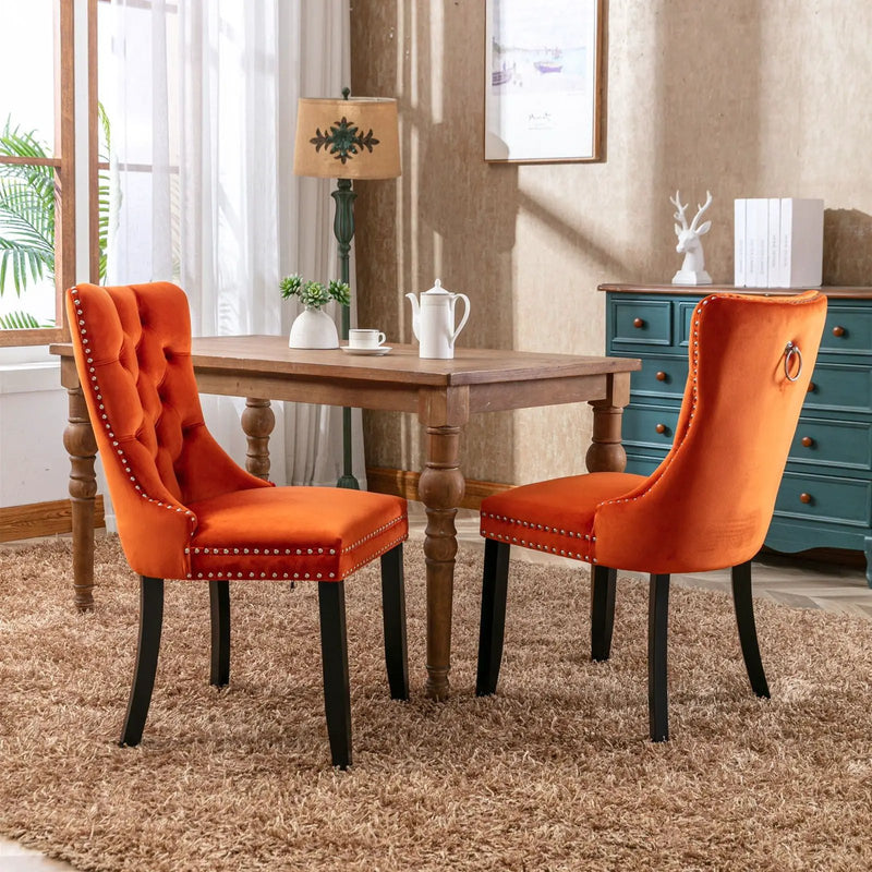 Nikki - High-End Tufted Dining Chair (Set of 2) by HouseOfZazla