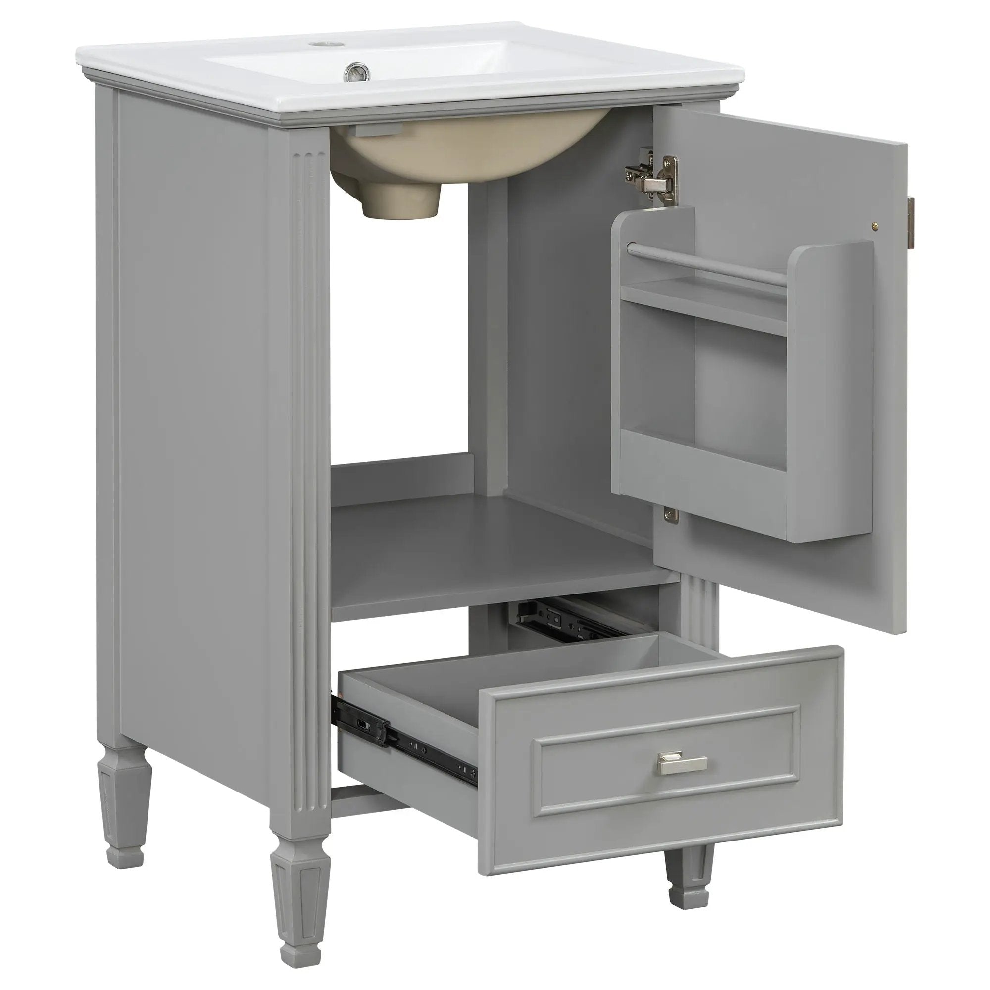 Retro Bathroom Vanity With Sink