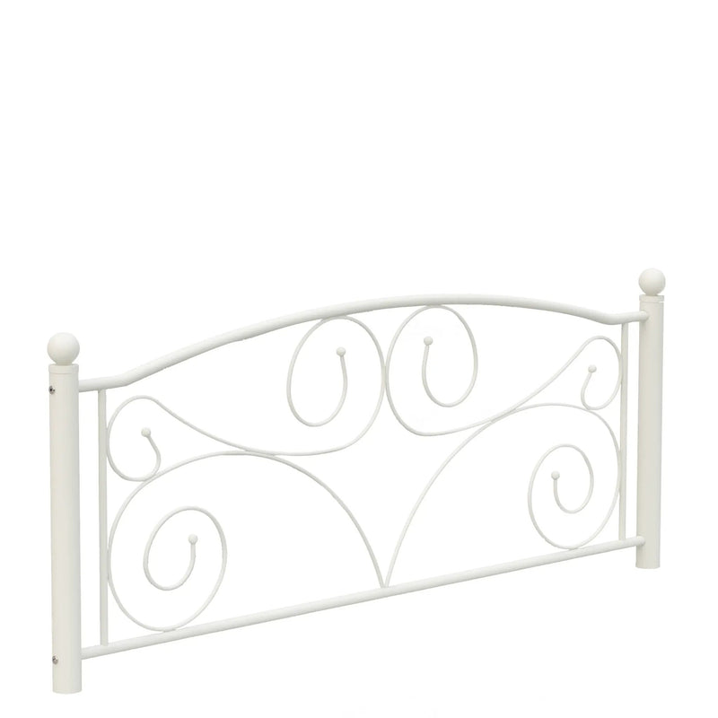 Queen Size Unique Flower Sturdy System Metal Bed Frame with Headboard and Footboard by HouseOfZazla