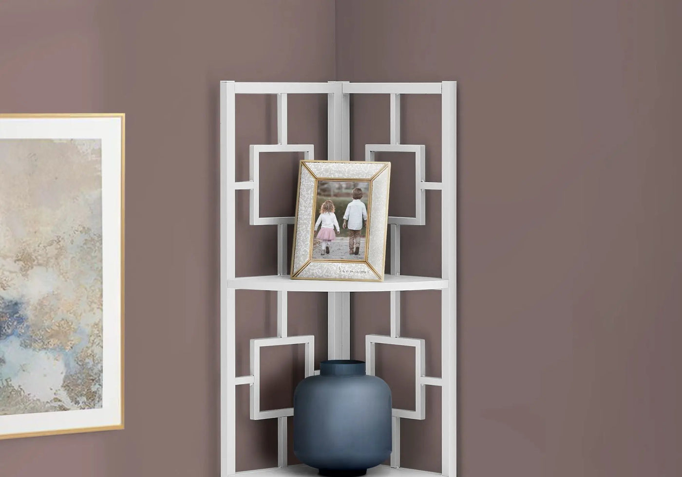 4 Tier Corner Bookshelf - Contemporary & Modern by HouseOfZazla