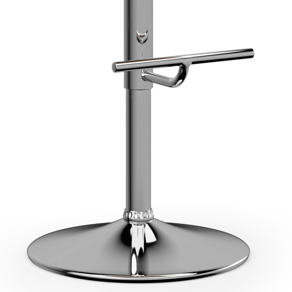 Mid Century Modern Adjustable Swivel Bar Stool with Bentwood Frame - Black, Light Blue, Dark Gray, White, photo 19 of 36