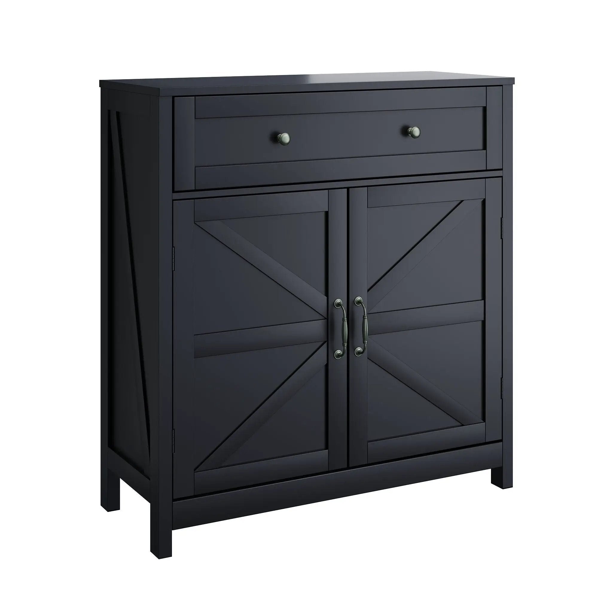 Farmhouse Storage Cabinet With Drawer And Adjustable Shelf by Unique Piece Furniture