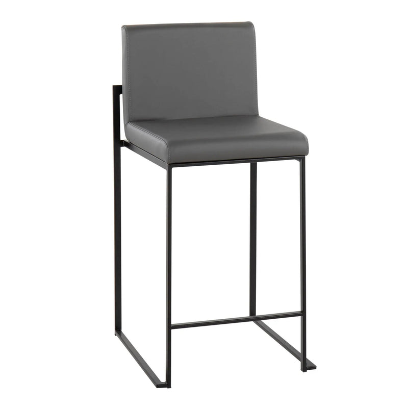 Fuji - Contemporary Modern Elegance, High Back Counter Stool by HouseOfZazla
