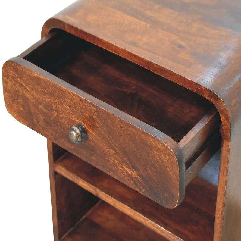 Aspen - Open Bedside Table - Dark Brown by HouseOfZazla