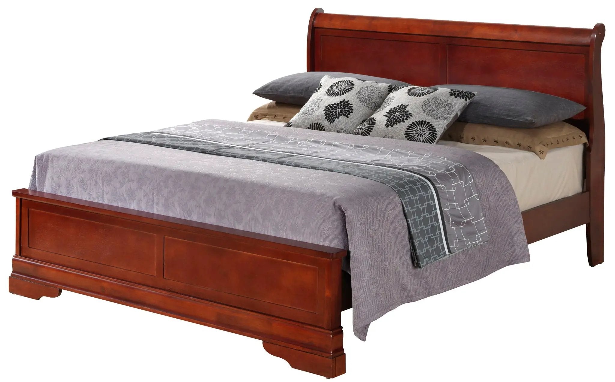 Sleigh Bed With Low Footboard by Unique Piece Furniture