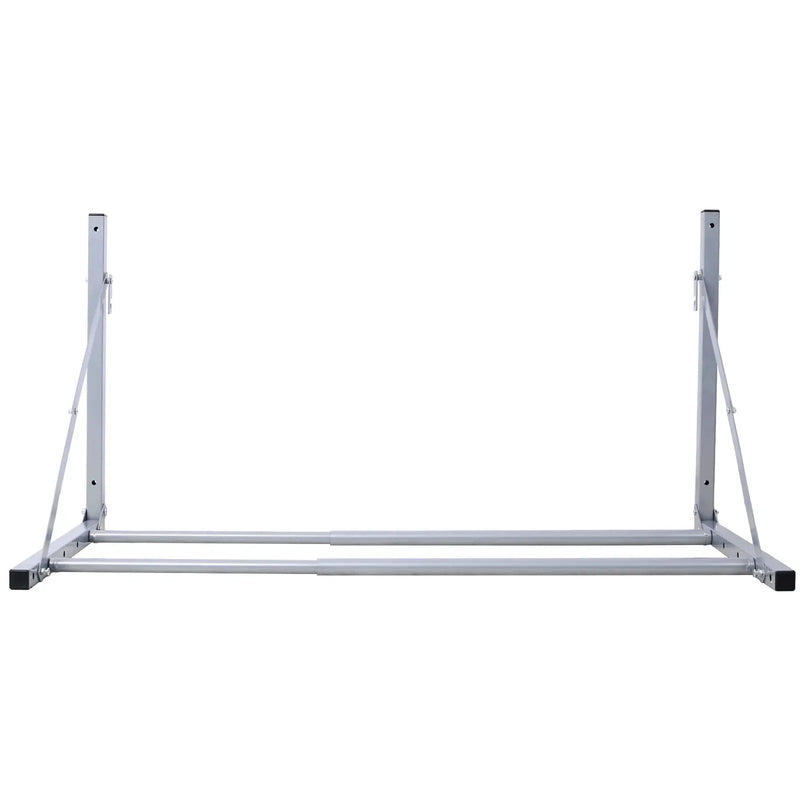 Wall-Mounted Folding Tire Storage, 30.5 To 50.5" Wide, Supports 300 Pounds - Silver by HouseOfZazla