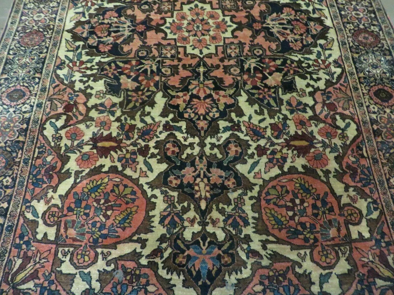 4' X 6' Antique Ultra Fine Handmade India Floral Oriental Wool Rug Carpet Nice by Jewel Rugs