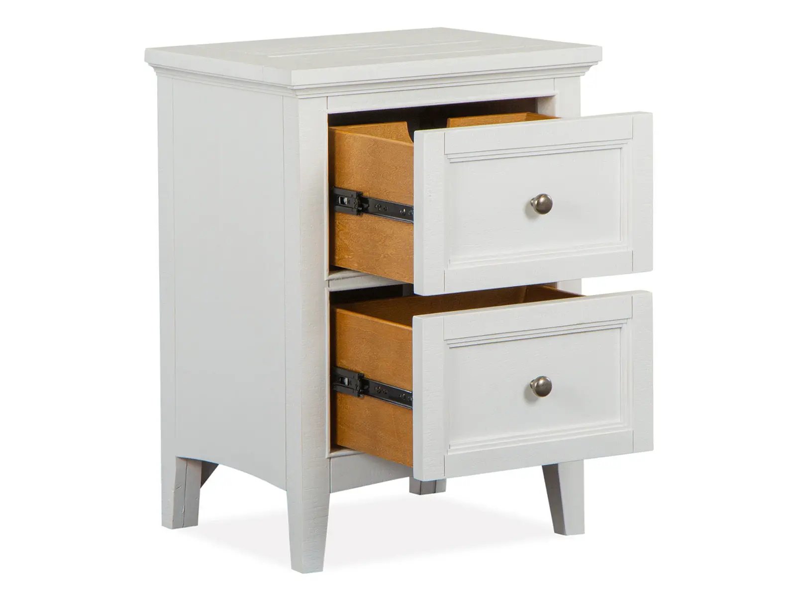 Heron Cove - Small Drawer Nightstand - Chalk White And Dovetail Gray by Unique Piece Furniture