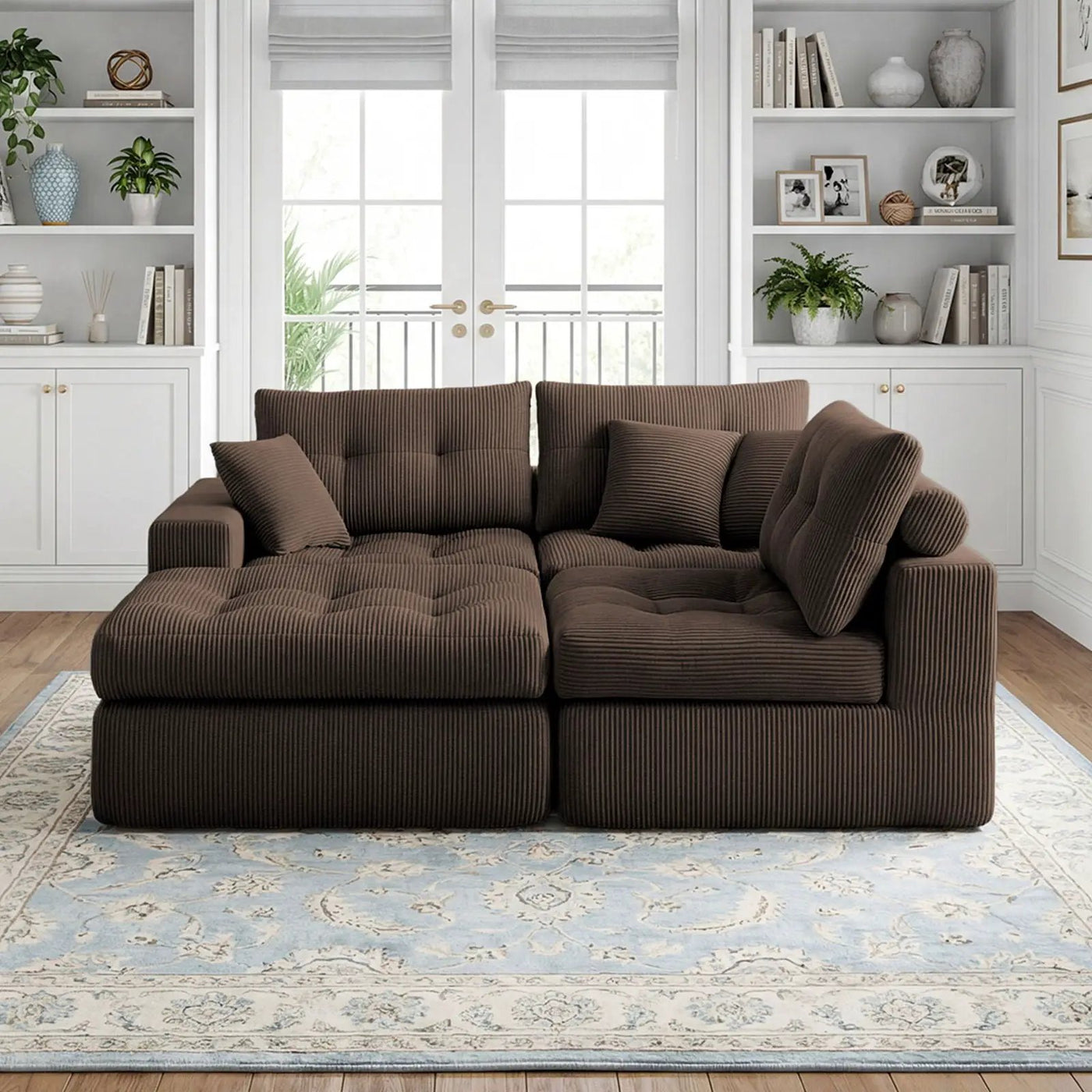 Corner Chaise L-Shaped Sectional Sofa Bed by HouseOfZazla