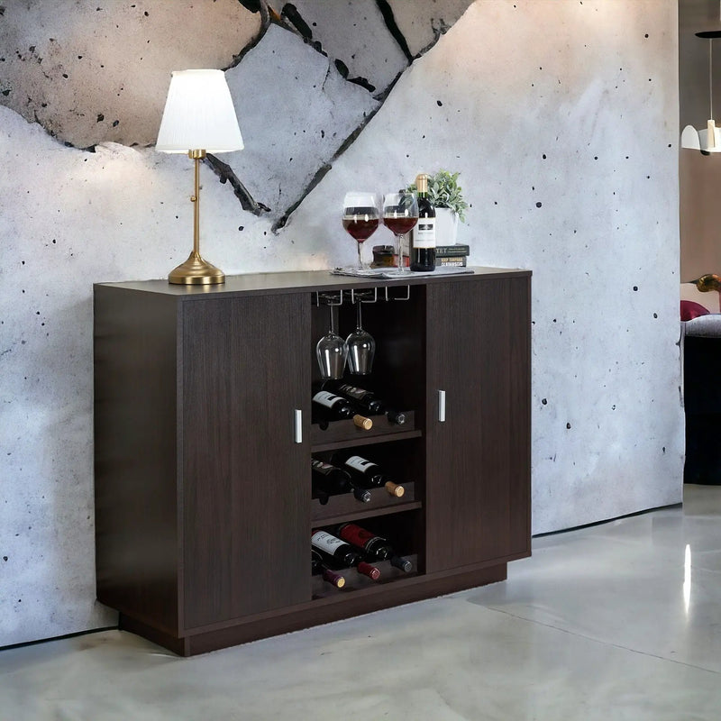 Hazen Wine Cabinet II - Espresso by HouseOfZazla