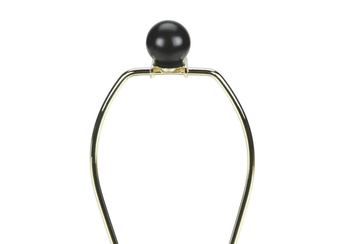 Modern Black Ceramic Table Lamp with Ivory Linen Shade, photo 3 of 4