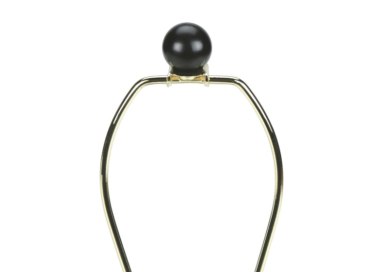 Modern Black Ceramic Table Lamp with Ivory Linen Shade, photo 3 of 4