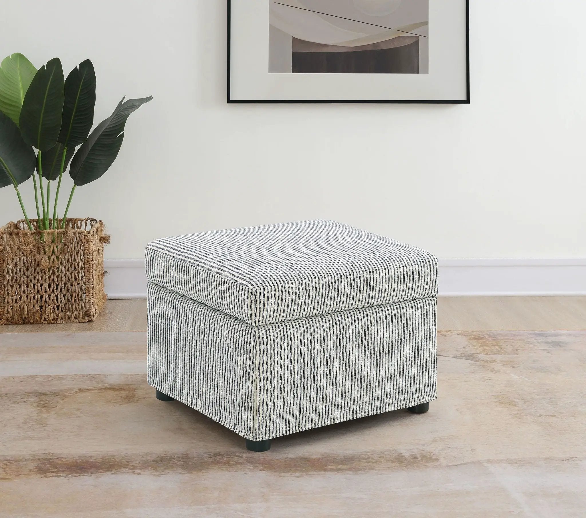 Winter Upholstered Hydraulic Lift Top Storage Ottoman Grey by Unique Piece Furniture