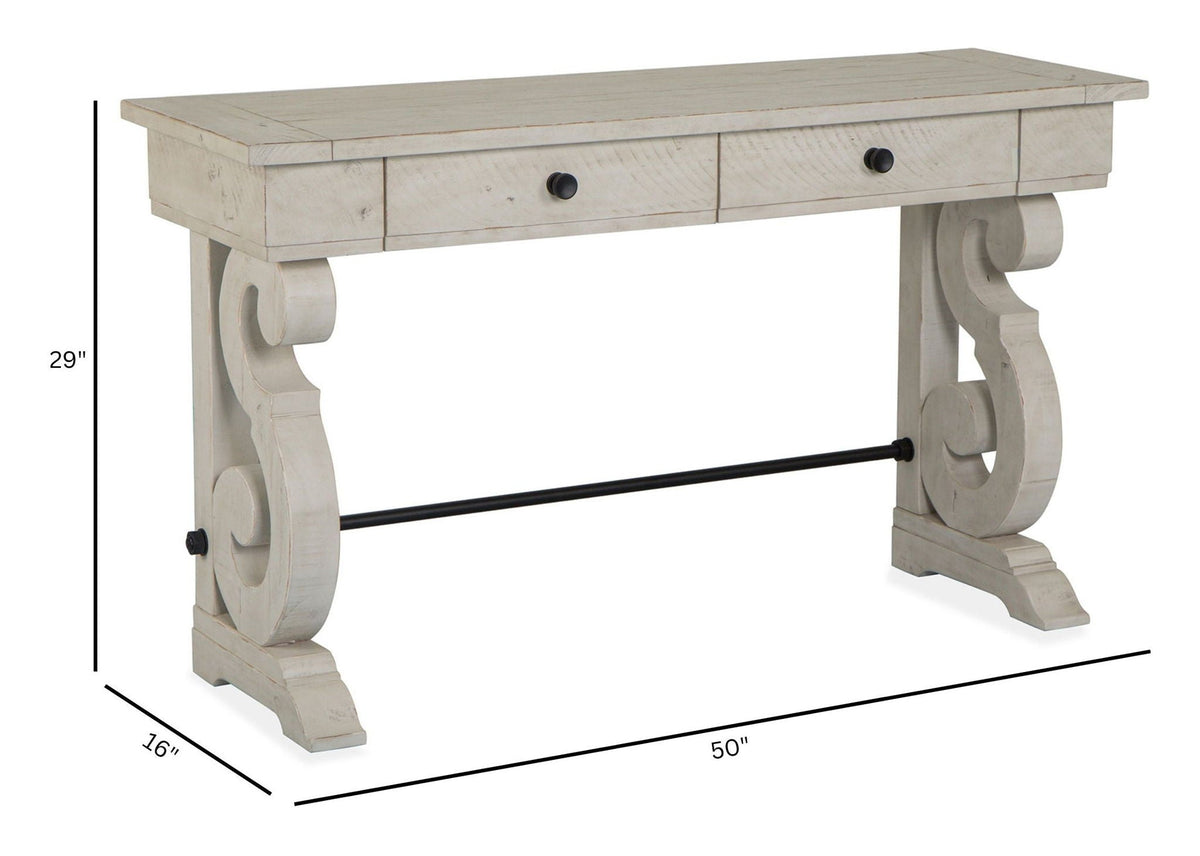 Bronwyn - Rectangular Sofa Table - Alabaster, photo 5 of 7