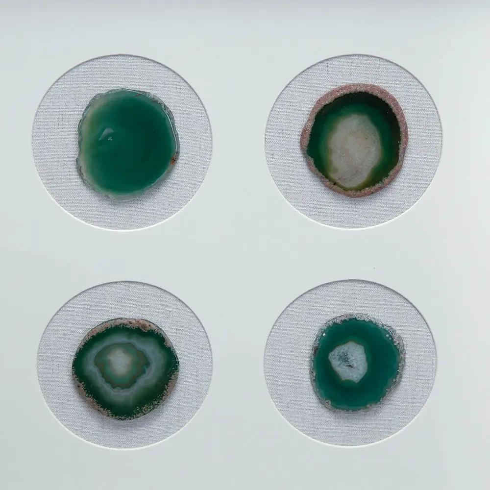 Set of 2 Shadow Box Wall Décor with Agate by HouseOfZazla