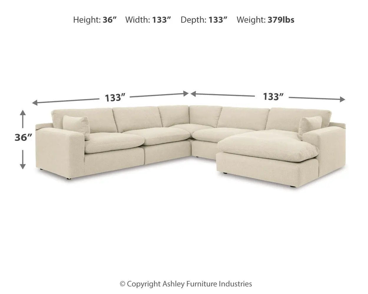 Elyza - Sectional by Unique Piece Furniture
