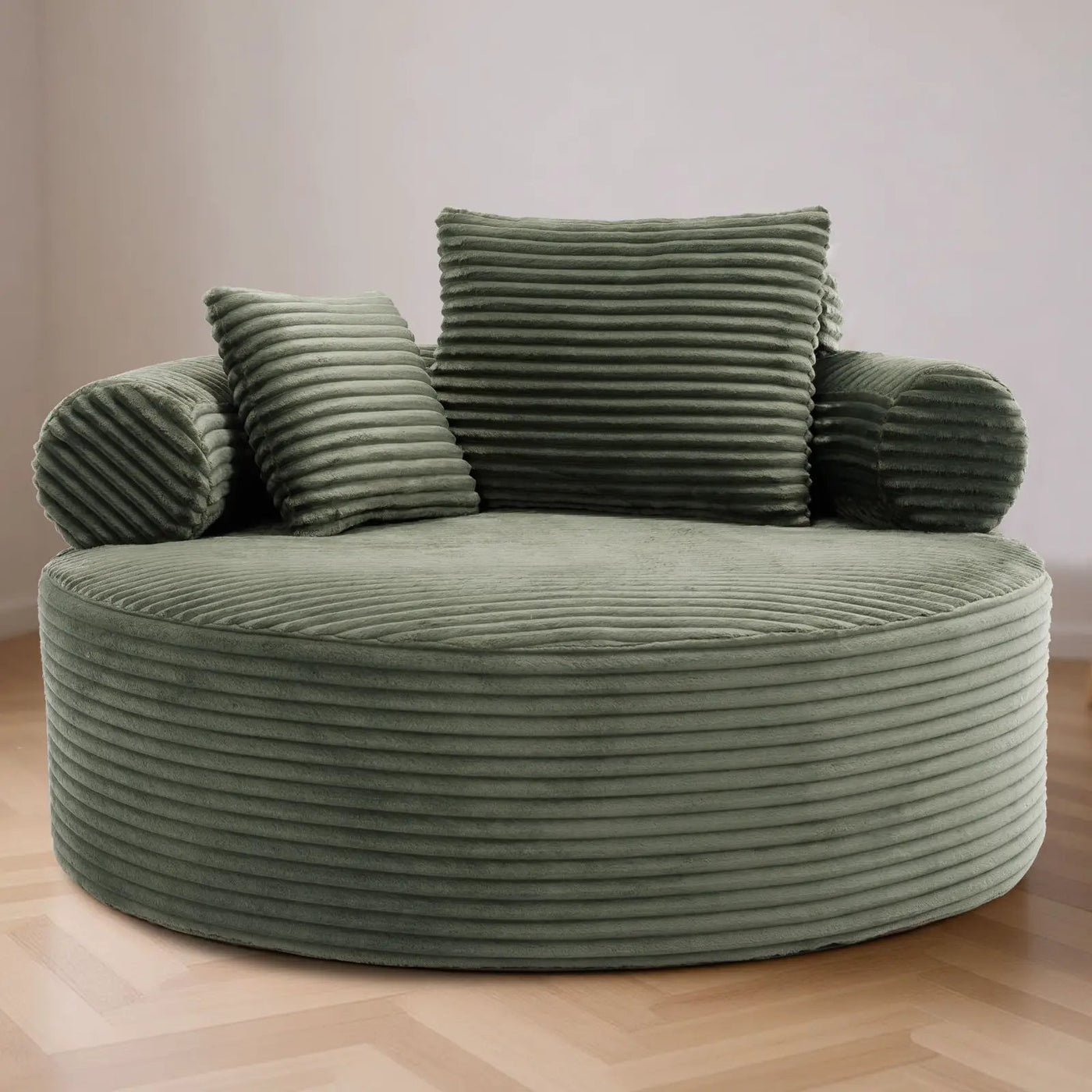Round Sofa Bed With 3 Pillows For Living Room by HouseOfZazla