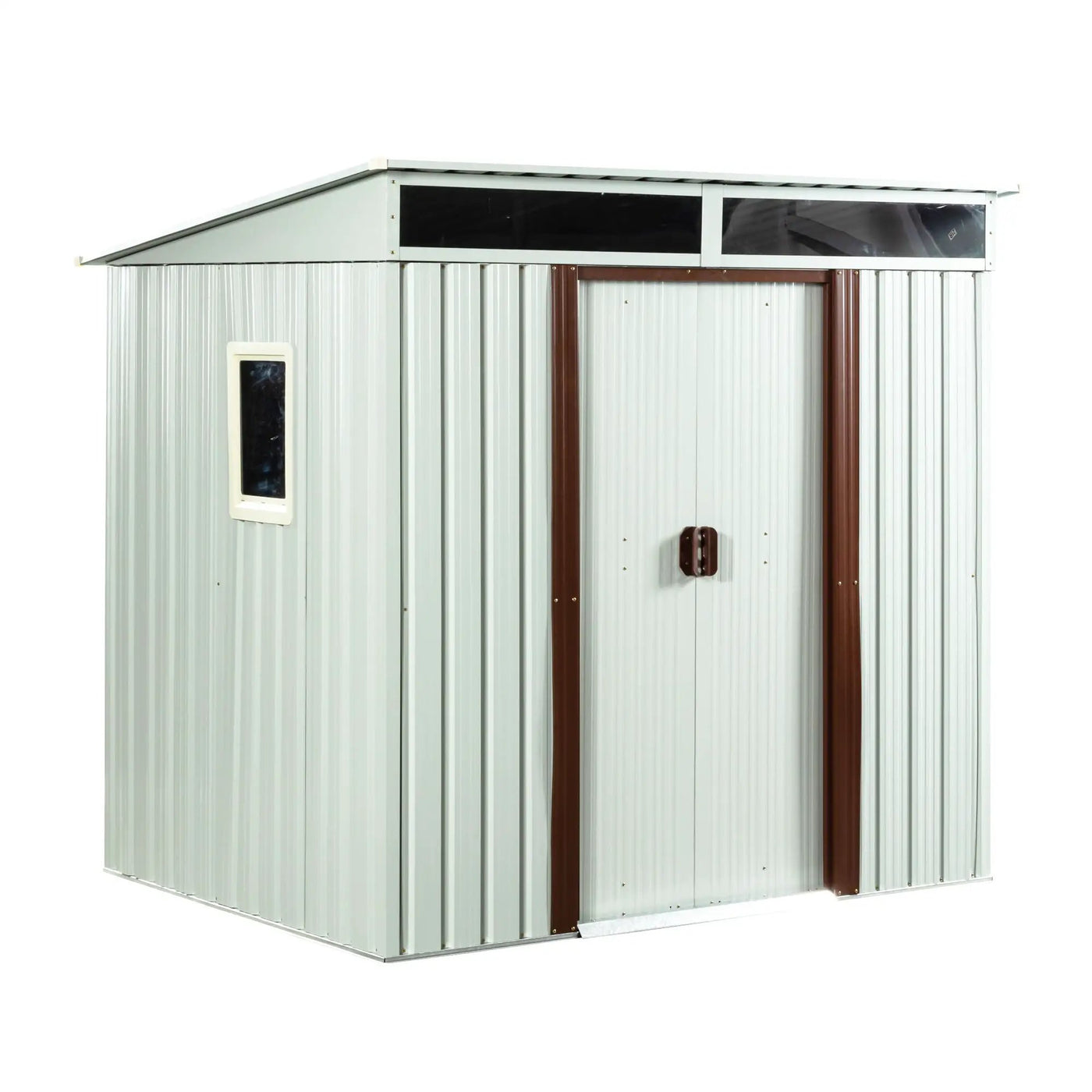 Outdoor Metal Storage Shed With Window by HouseOfZazla