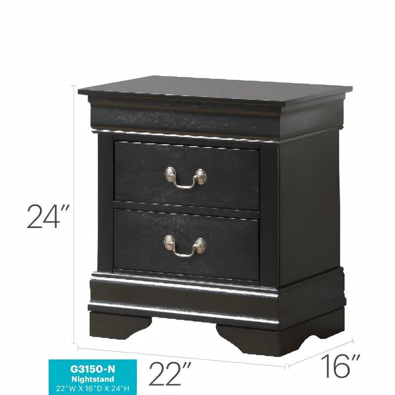 Louis Phillipe - Nightstand - Wood by Unique Piece Furniture
