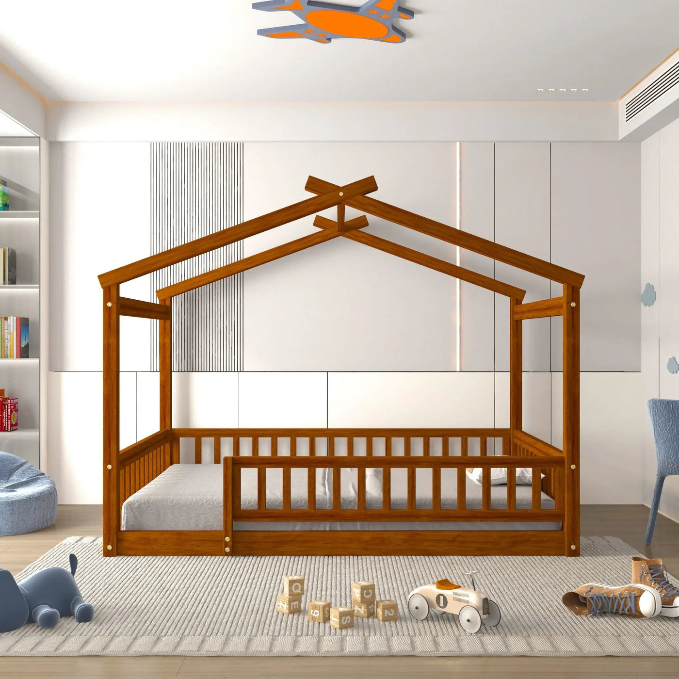 Bed House Bed Frame With Fence by Unique Piece Furniture
