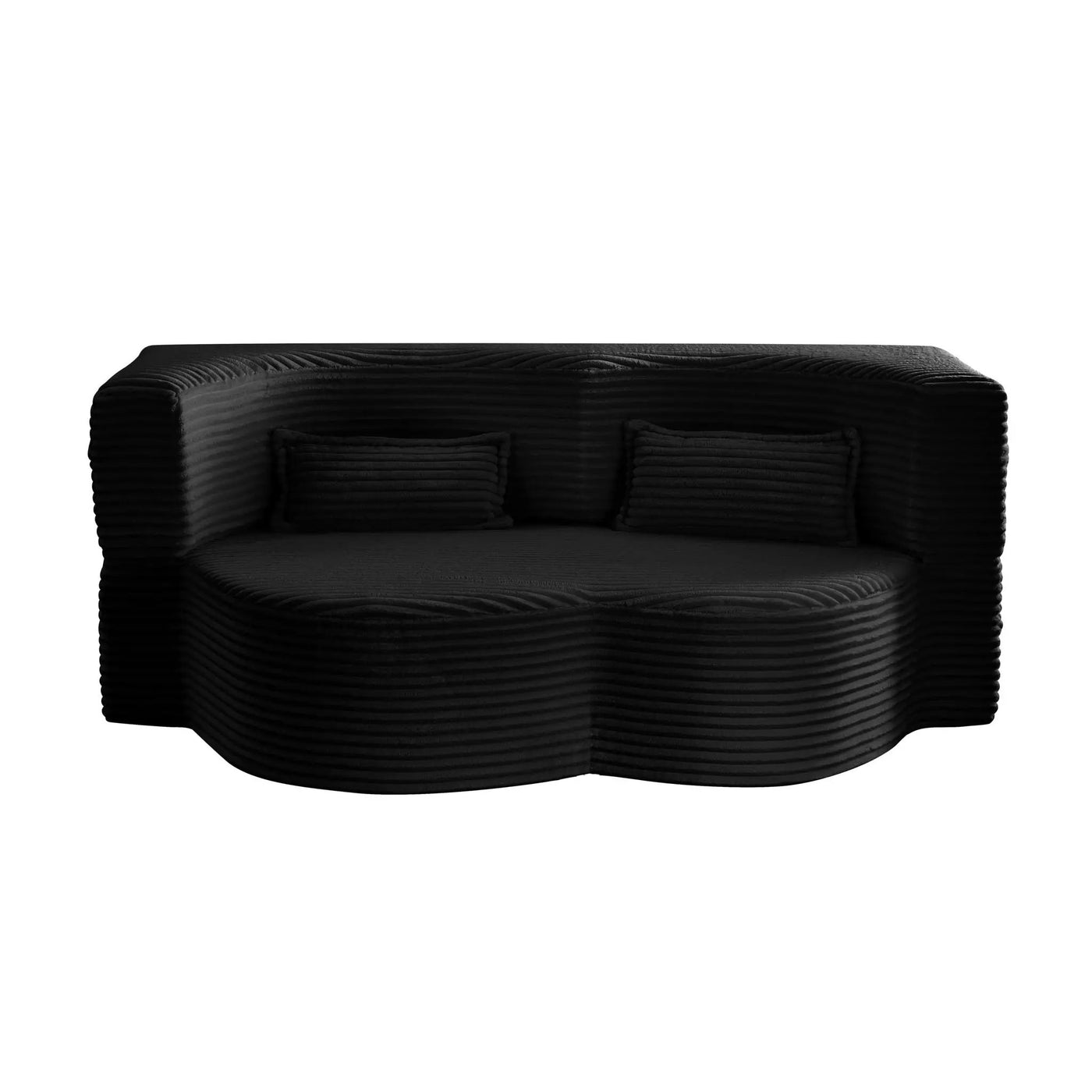 Floor Convertible Sleeper Sofa Bed With 2 Pillows by HouseOfZazla