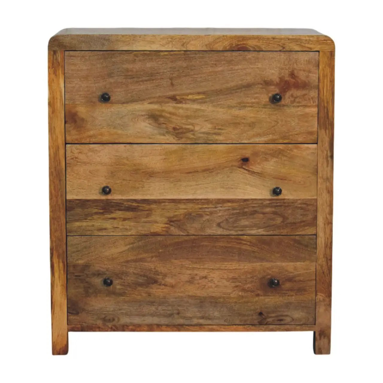 Solid Wood Oakish Three Drawer Chest by HouseOfZazla