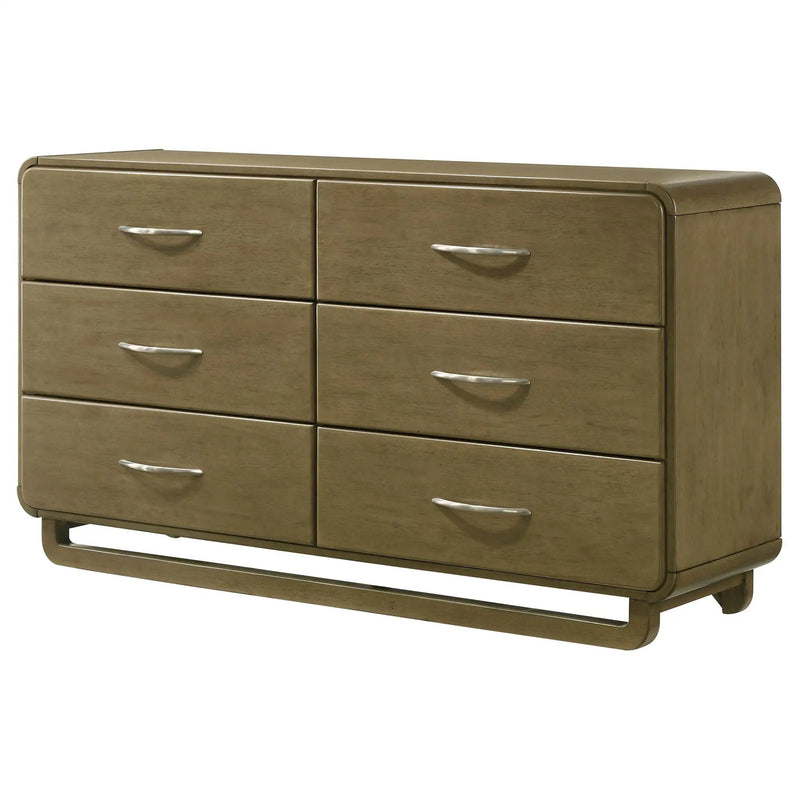 Amsbury 6-drawer Dresser Cabinet Nutmeg by Unique Piece Furniture