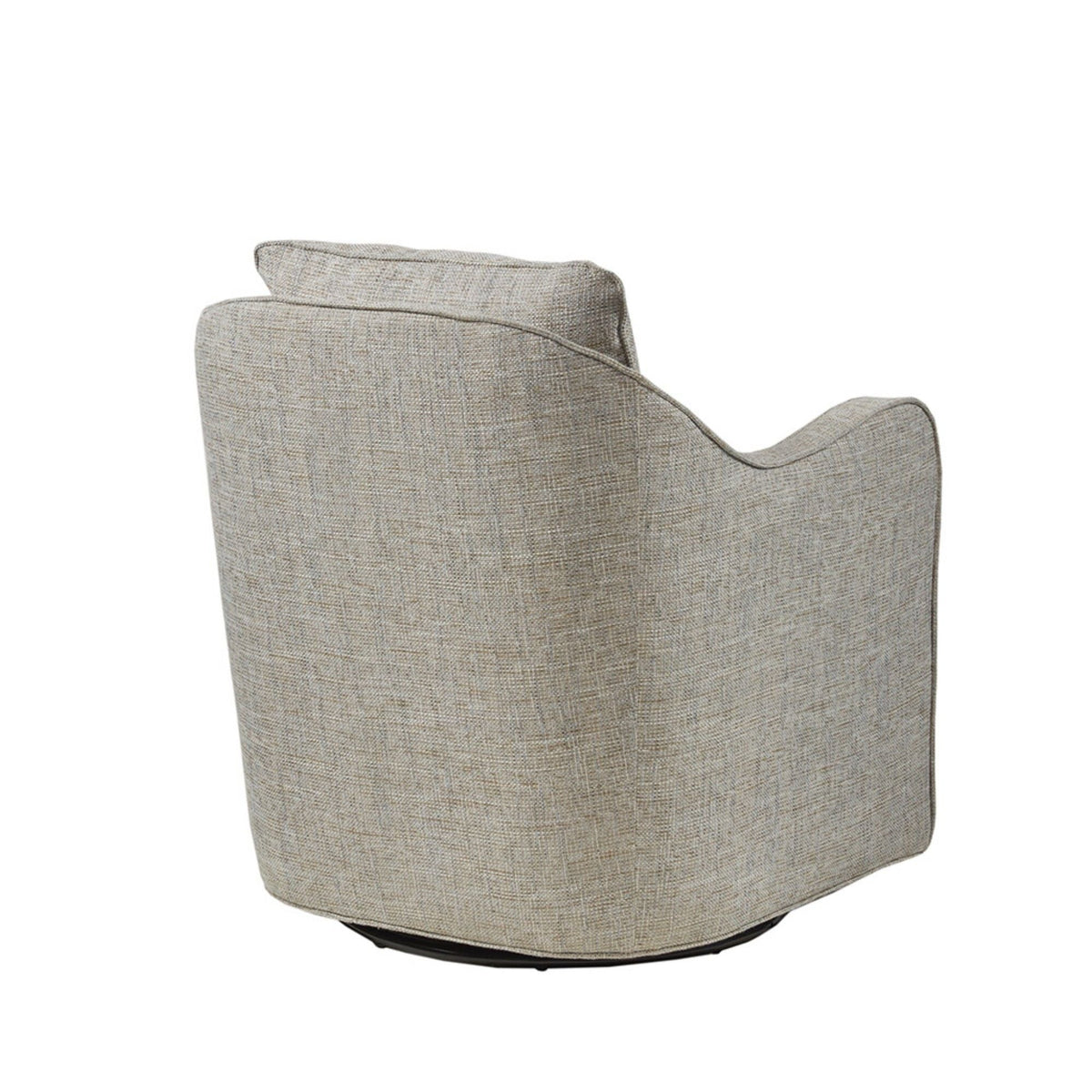 Wide Seat Swivel Arm Chair with 360 Degree Rotation - Gray or Beige, photo 12 of 18