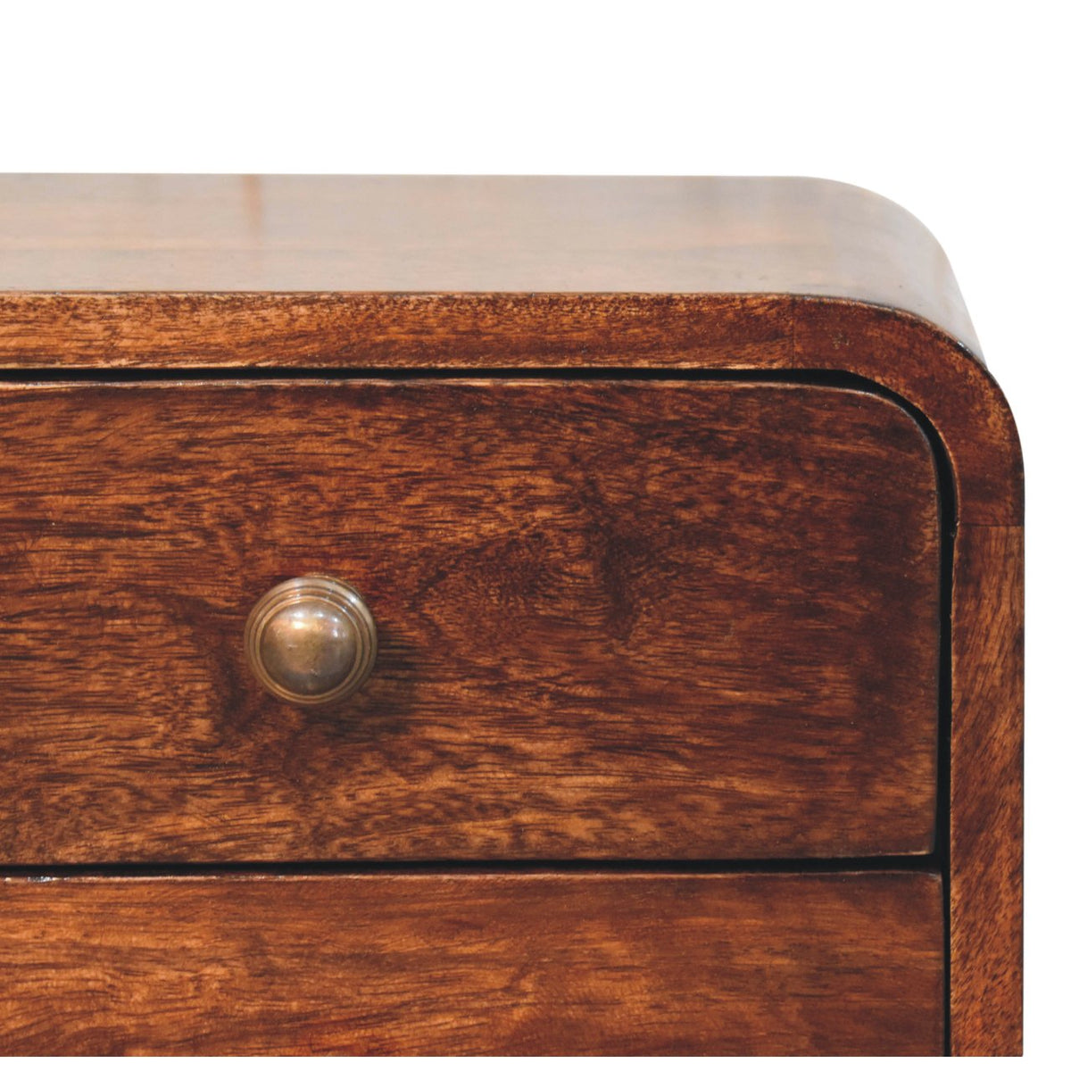 Solid Wood Mini Curved Nightstand, photo 8 of 10