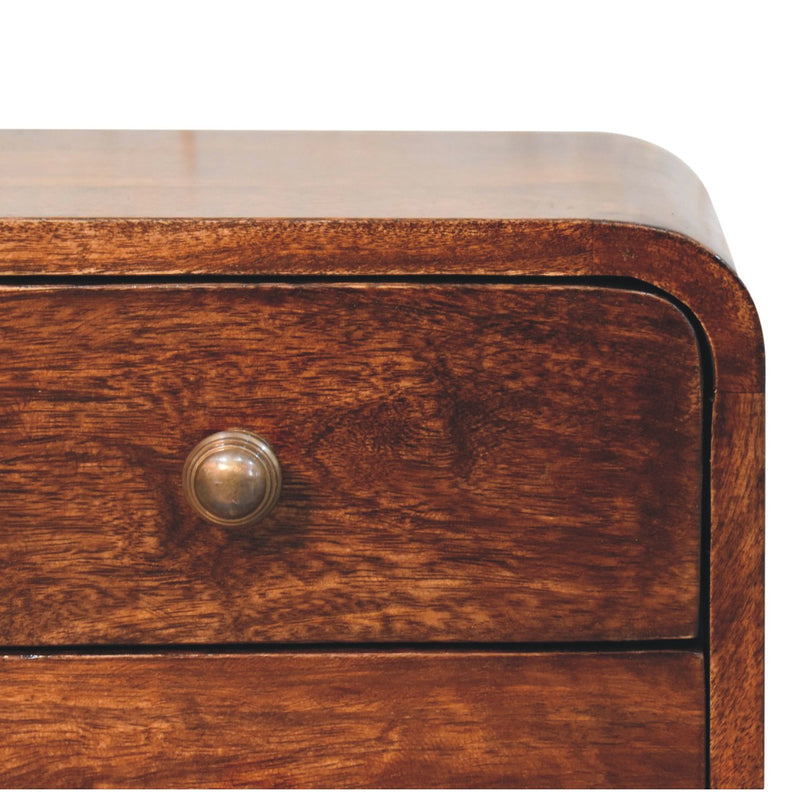 Solid Wood Mini Curved Nightstand, photo 8 of 10