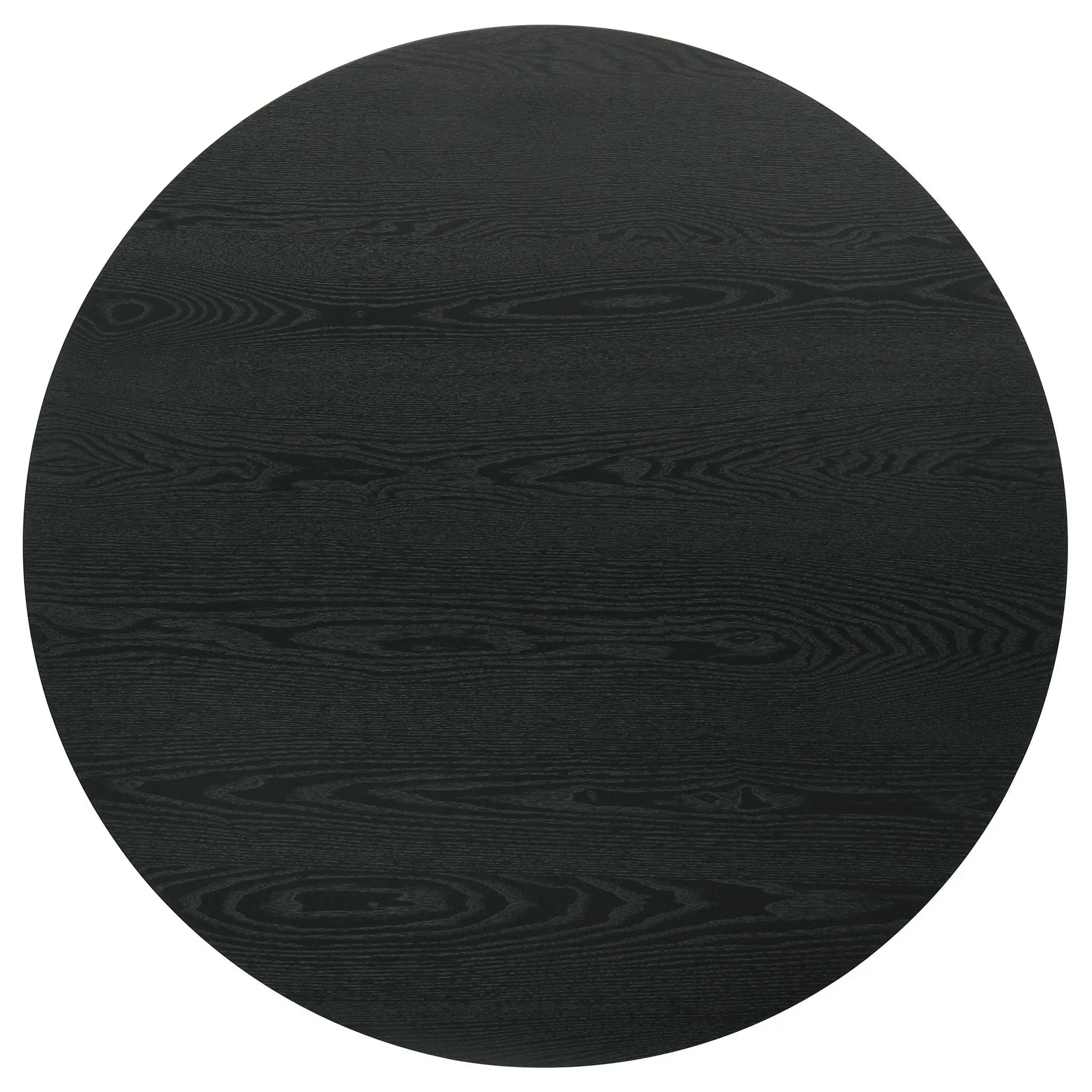 Hamlyn 43-inch Round Wood Counter Height Dining Table Black by Unique Piece Furniture