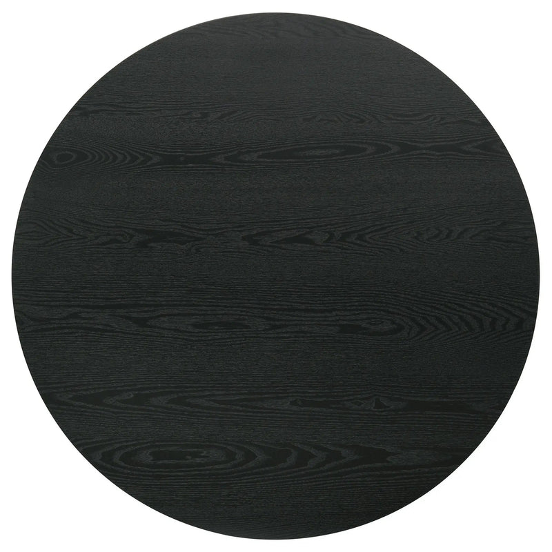Hamlyn 43-inch Round Wood Counter Height Dining Table Black by Unique Piece Furniture