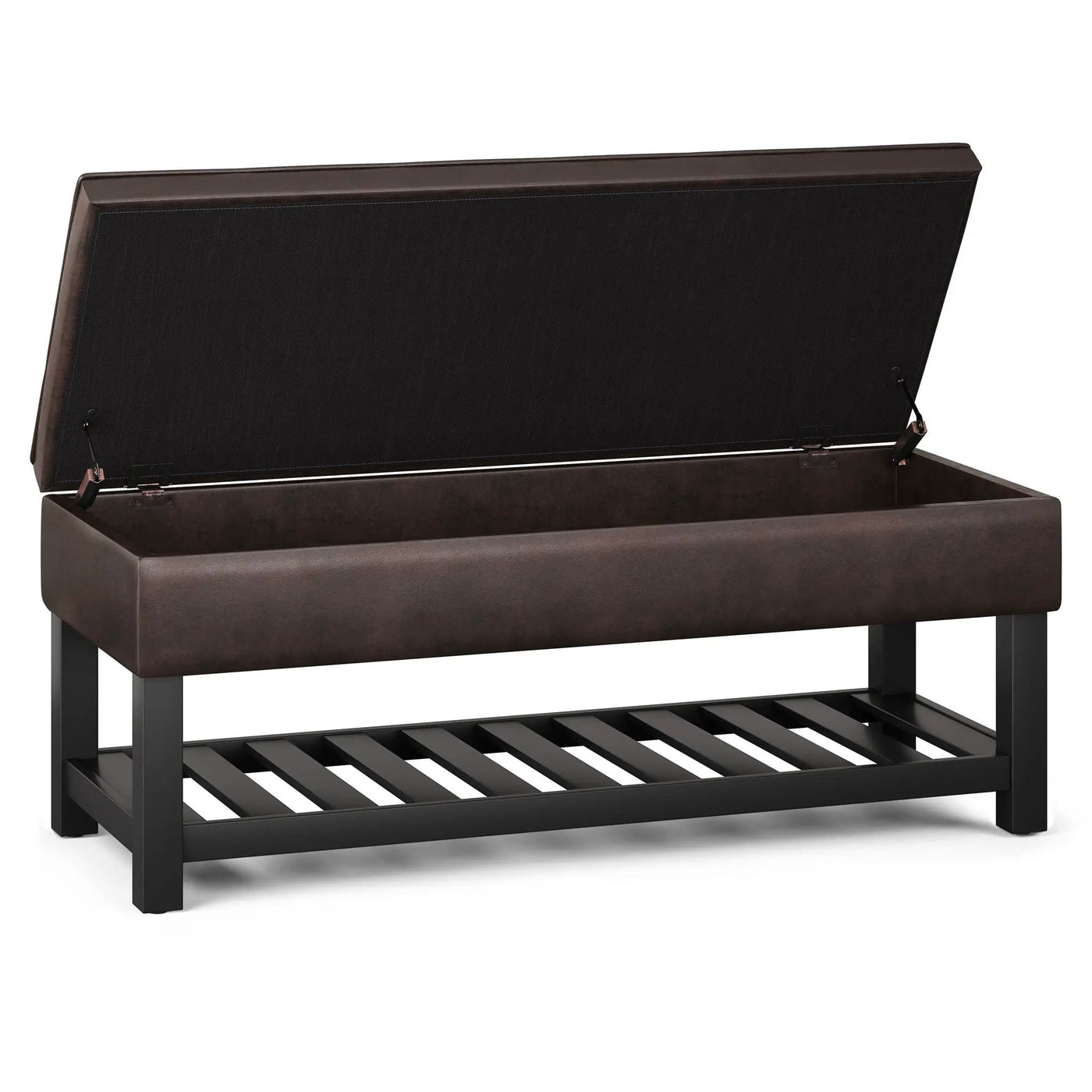 Cosmopolitan - Storage Ottoman Bench With Open Bottom by HouseOfZazla