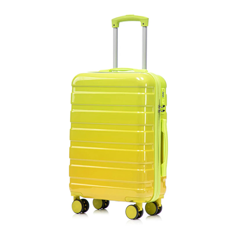 14'/20' 2-Piece PC Spinner Wheel Luggage Set with Gradient Color and Lock by HouseOfZazla