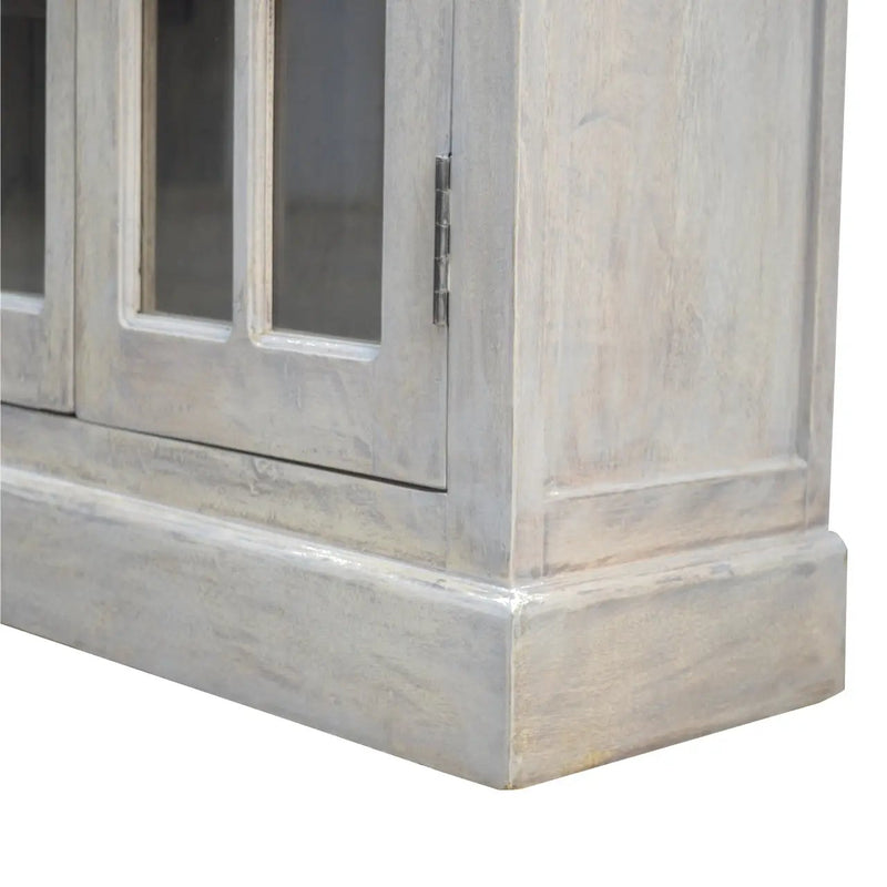 Solid Wood Stone Acid Wash Glazed Sideboard by HouseOfZazla