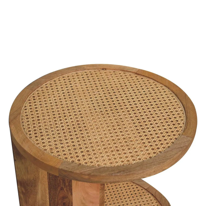 Close Knit Corner End Table - Oak by HouseOfZazla