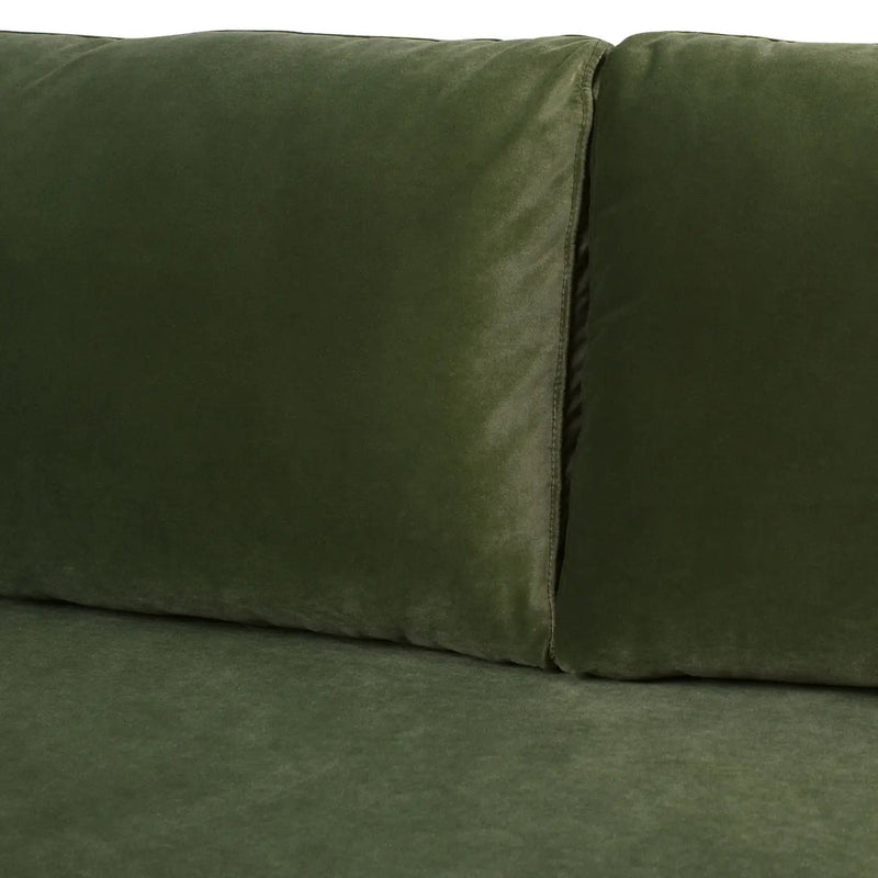 Nicholi - Mid-Century Modern Sofa - Olive Green by HouseOfZazla
