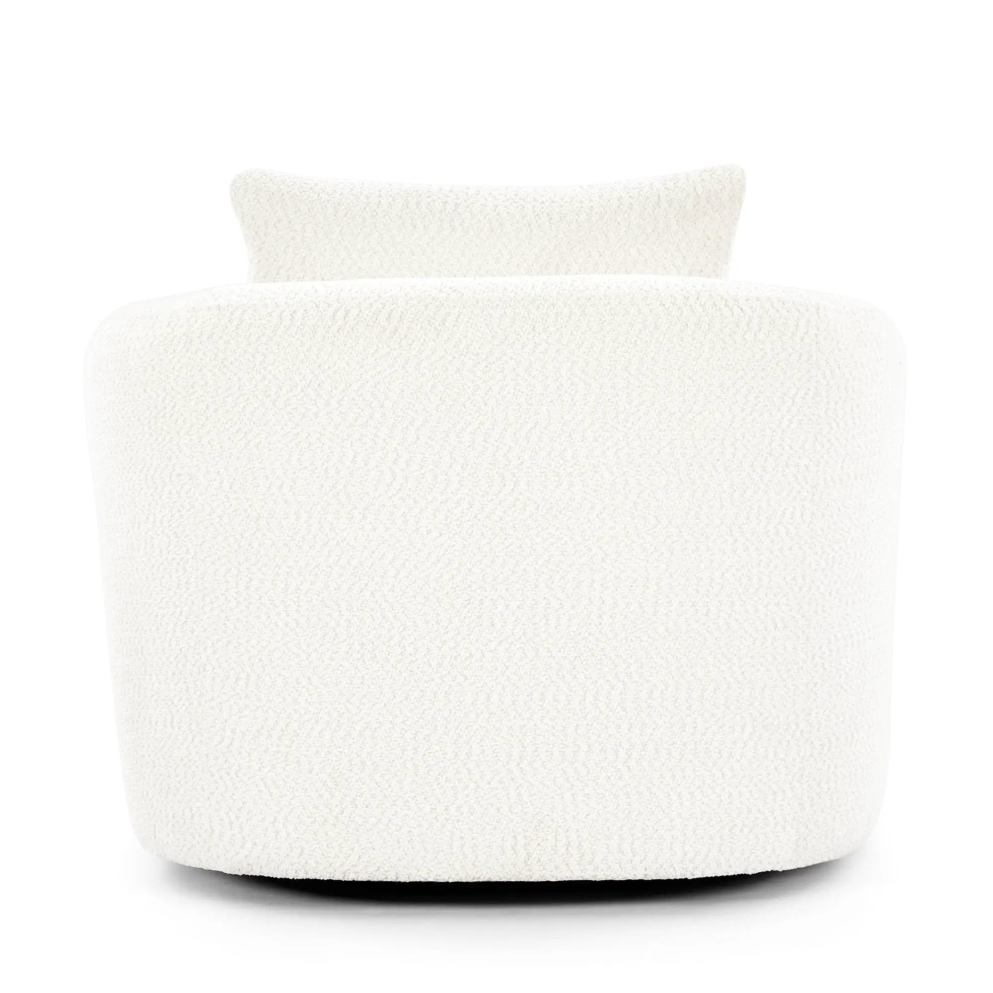360° Swivel Barrel Sofa Chair With Throw Pillow, Upholstered Accent Chair by HouseOfZazla