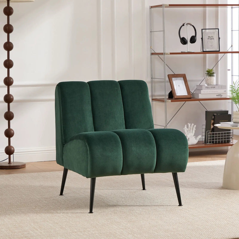 Upholstered Armless Chair For Living Room by Unique Piece Furniture