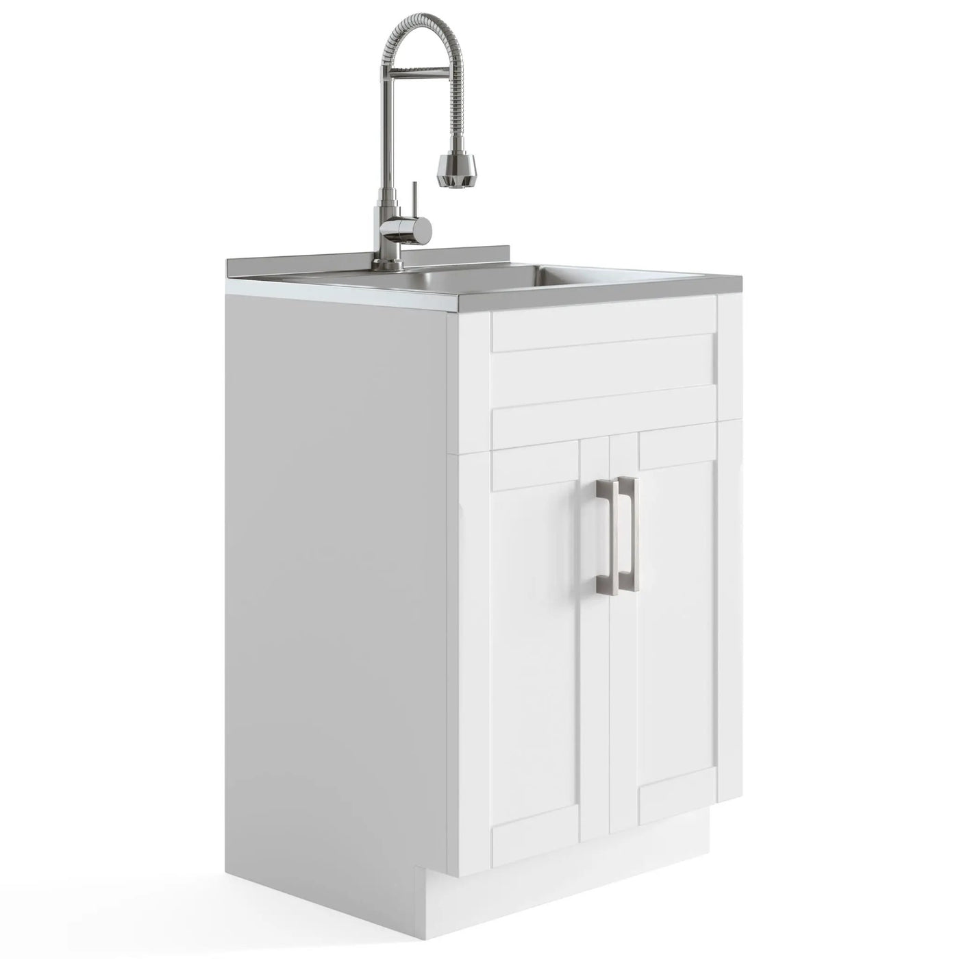 Hennessy - Deluxe Laundry Cabinet With Faucet And Stainless Steel Sink by HouseOfZazla