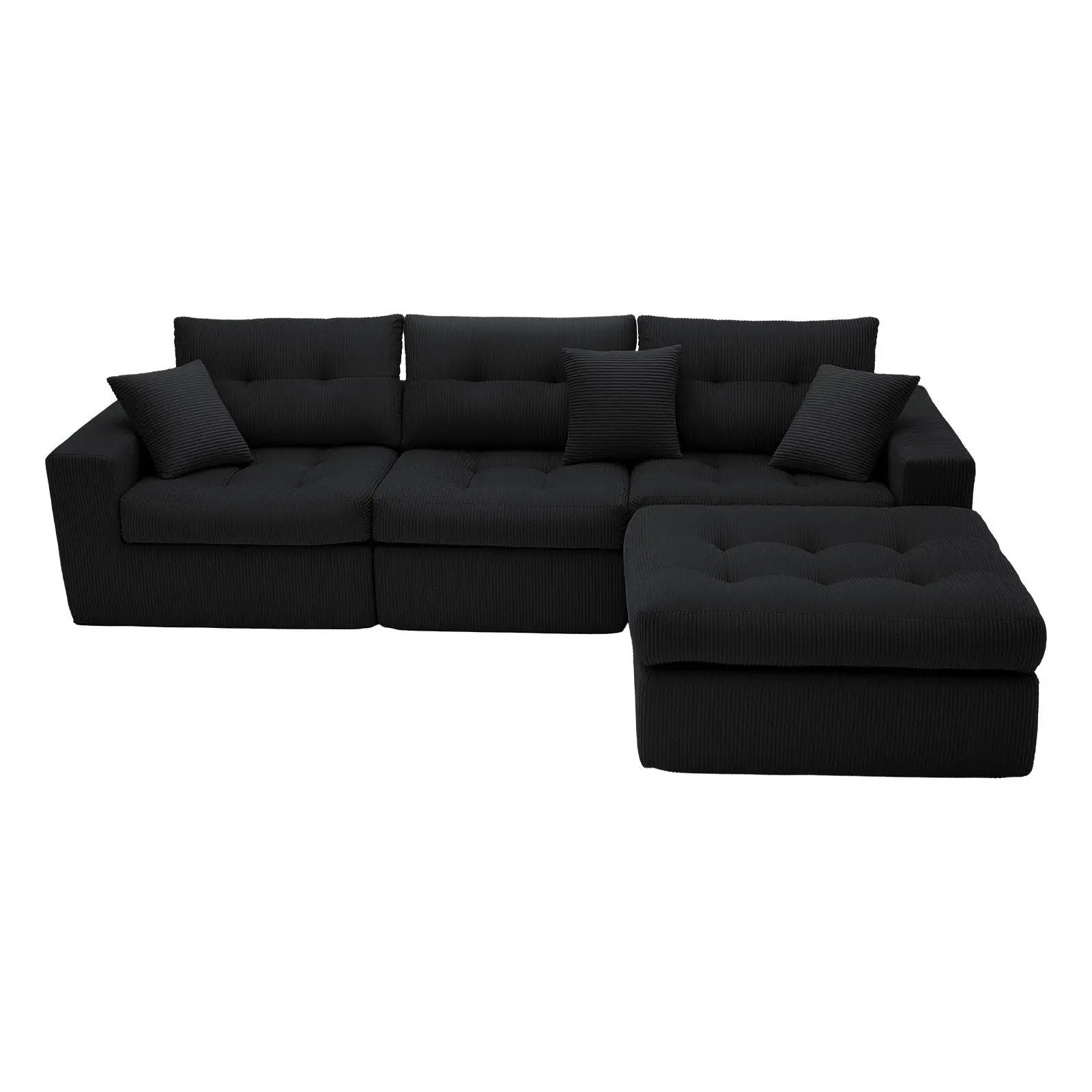 Corner Chaise L-Shaped Sectional Sofa Bed by HouseOfZazla